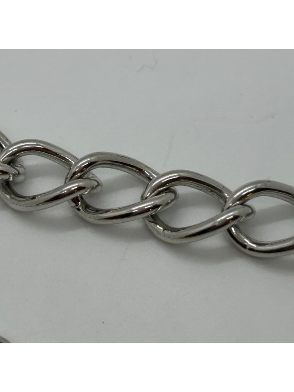 Chunky Statement Necklace or Belt Multi Strand Curb Chain Silver-tone Punk - Picture 11 of 12